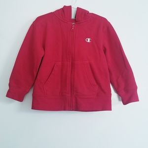 2/$20 Champion Red Fleece Sweater Hoodie Size 4